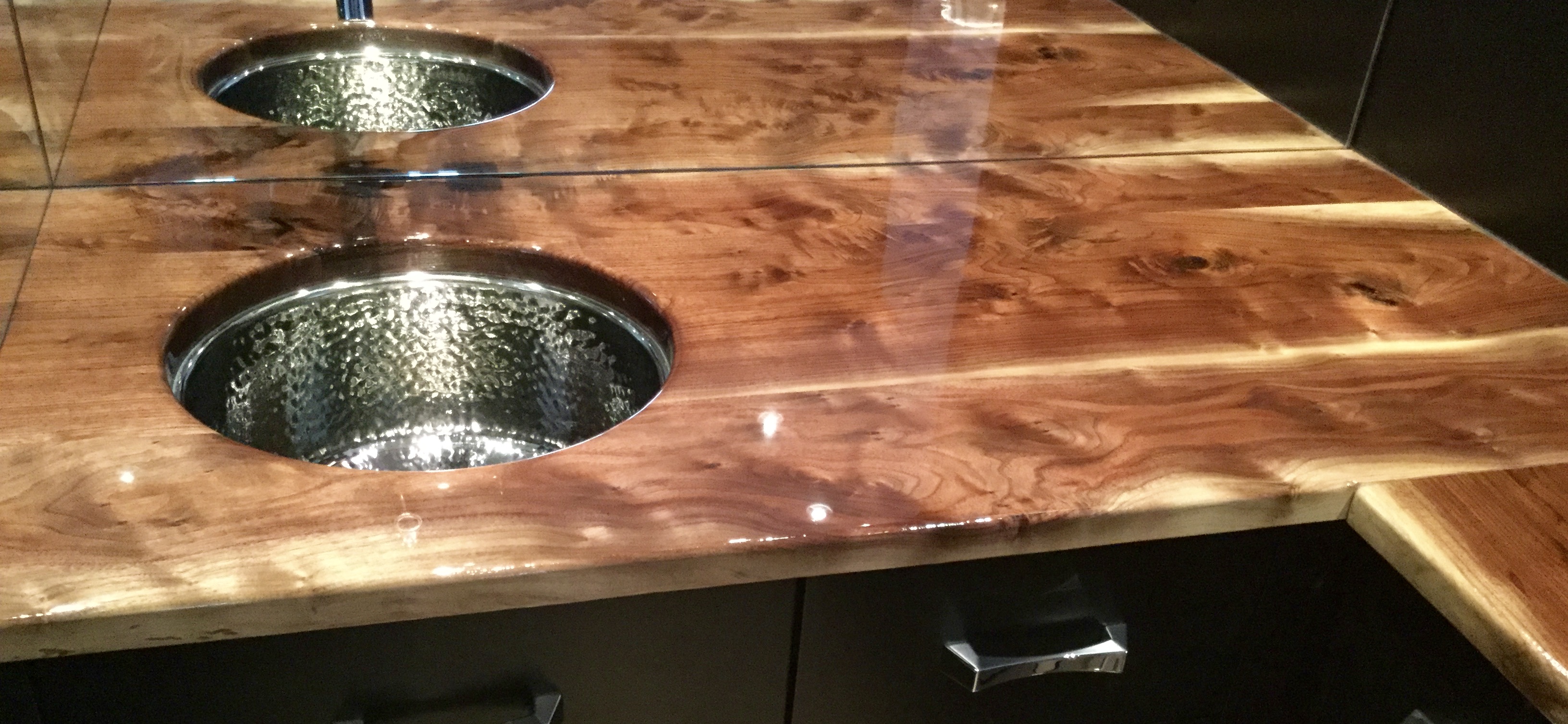 Walnut Countertops with sink